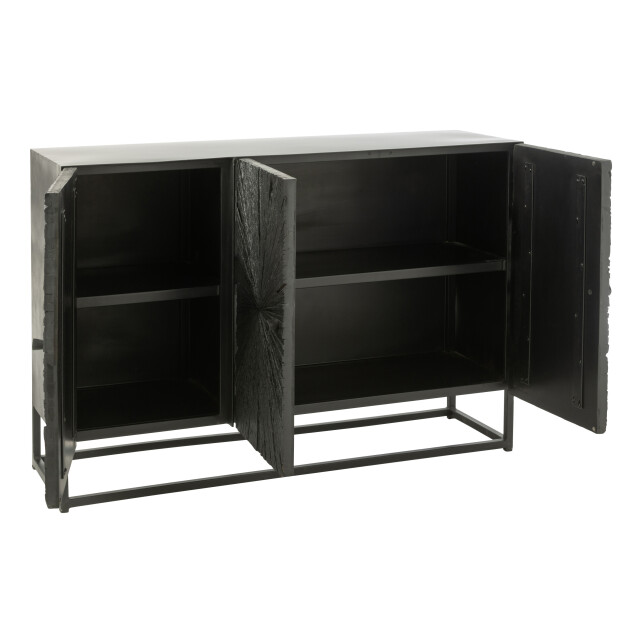 J-Line buffetkast shanil hout/ijzer 120x38x81cm 3013865 large