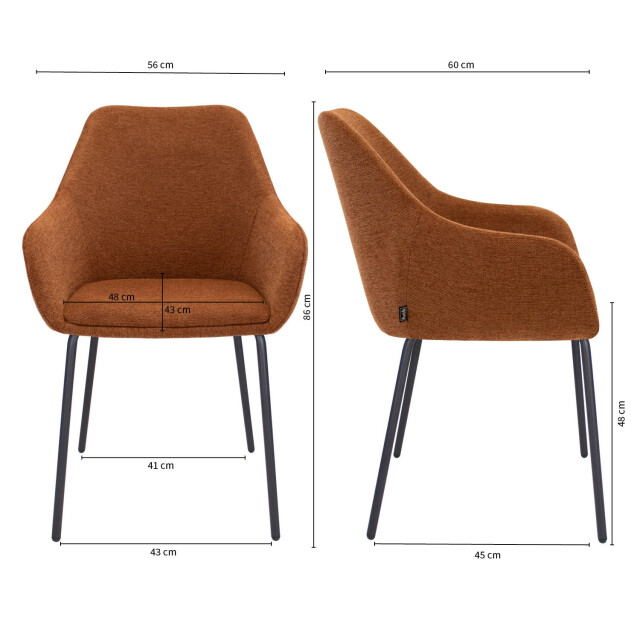 Kick Collection Kick eetkamerstoel guus - 2933310 large