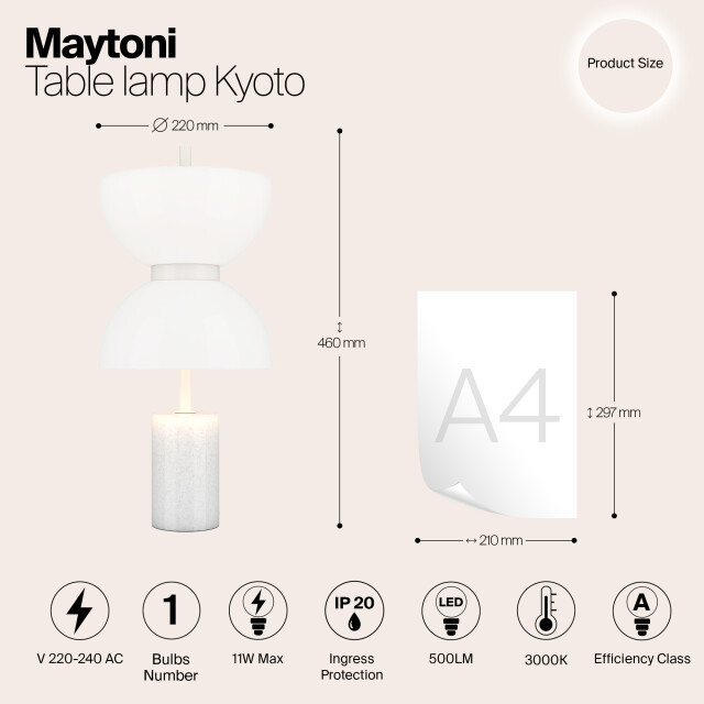 Maytoni tafellamp kyoto - Ø22 2993690 large