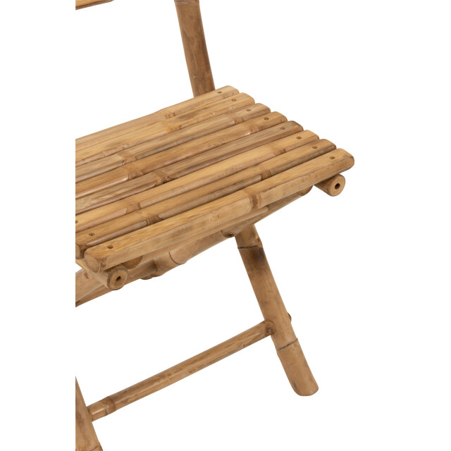 J-Line stoel plooibaar bamboe 54x45x85cm 3003559 large