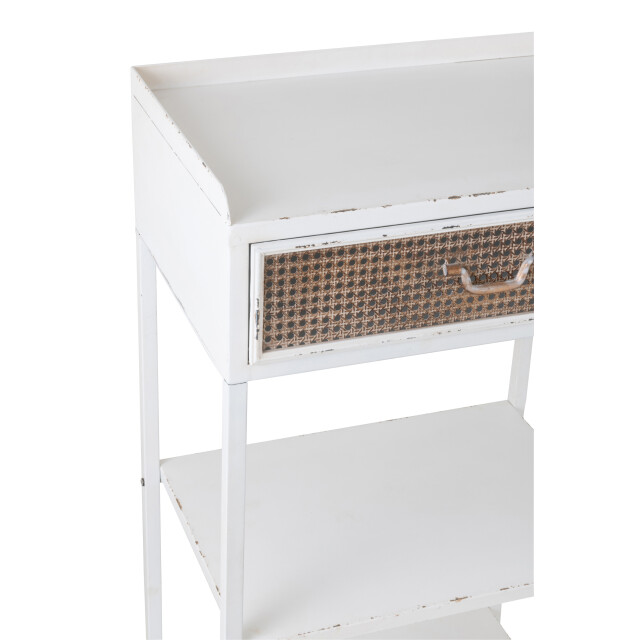 J-Line rek 1 lade+3 legplanken metaal 54x38x140cm 3000739 large