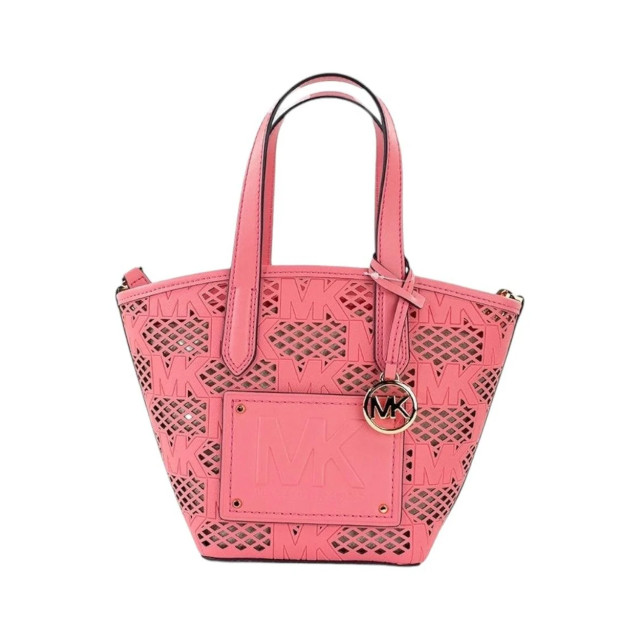 Michael Kors Kimber messenger handtas Michael Kors Kimber Roze Messenger Handtas large