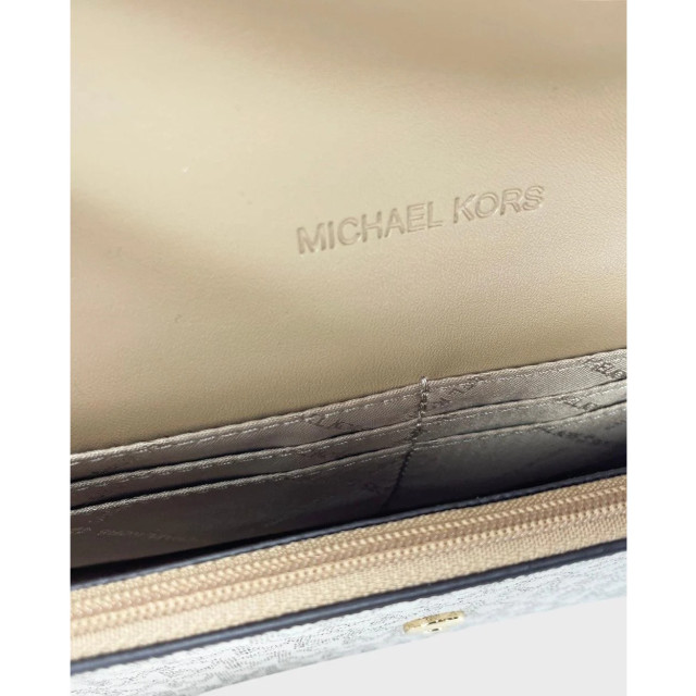 Michael Kors Jet set travel crossbody tas Michael Kors Jet Set Travel Goud Crossbody Tas large