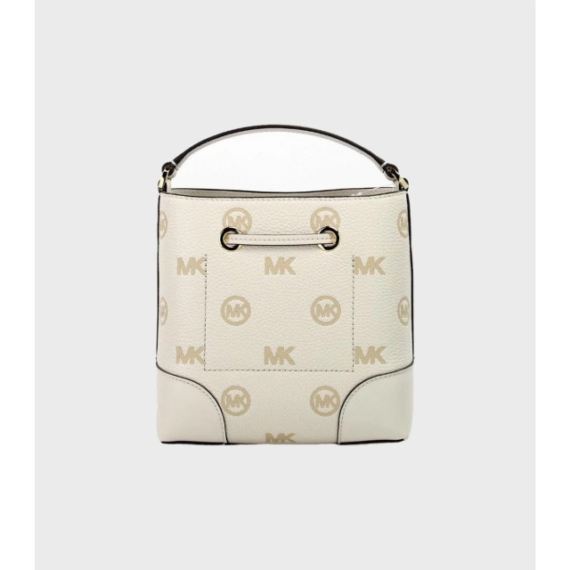 Michael Kors Mercer messenger tas Michael Kors Mercer Beige Messenger Tas large