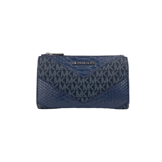 Michael Kors Jet set large portemonnee Michael Kors Blauw Jet Set Large Portemonnee large