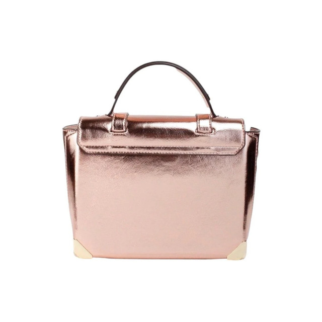 Michael Kors Manhattan metallic handtas Michael Kors Manhattan Metallic Roze Handtas large