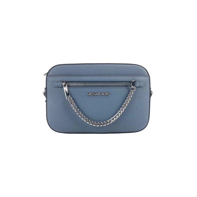 Michael Kors Jet set east west large denim crossbody tas Michael Kors Jet Set East West Denim Crossbody Tas large