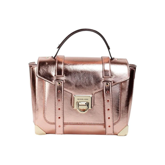 Michael Kors Manhattan metallic handtas Michael Kors Manhattan Metallic Roze Handtas large