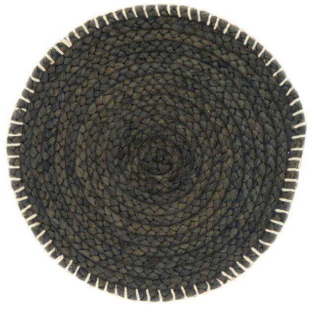 Unique Living placemat moke rond rotan donker Ø 40cm 3004151 large