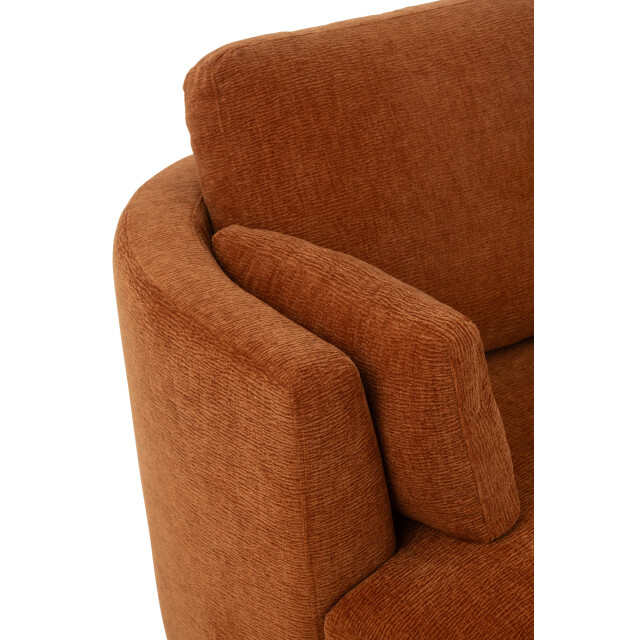 J-Line loungestoel swiv populierenhout/schuim roest 109x100x89cm 3002390 large