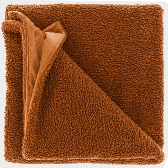 Unique Living plaid romie 150x200cm leather brown 2650215 large