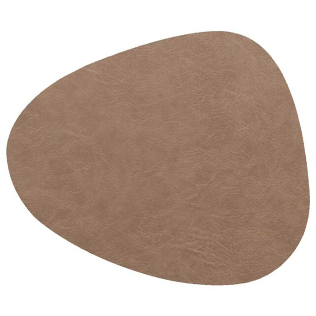 Unique Living placemat floris rond polyester taupe 39x30,5cm 3004162 large