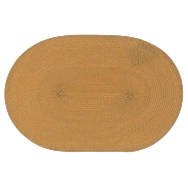 Unique Living placemat daisy ovaal rotan oker 45x30cm 3004142 large