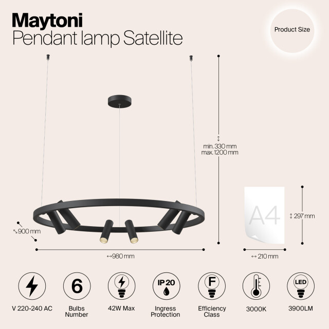 Maytoni hanglamp satellite - 2994526 large