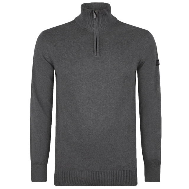 PRESLY & SUN Lewis zip knitted pullover PS-LEWIS-MGR-3XL large