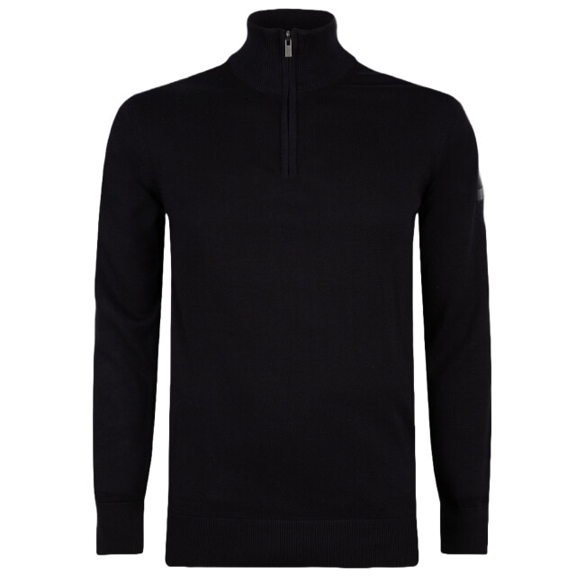 PRESLY & SUN Lewis zip knitted pullover PS-LEWIS-BLK-3XL large