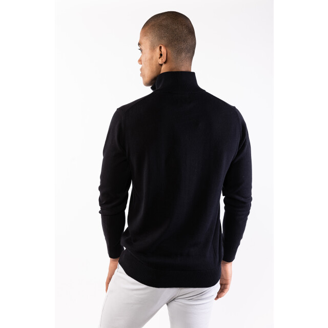 PRESLY & SUN Lewis zip knitted pullover PS-LEWIS-BLK-3XL large