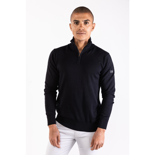 PRESLY & SUN Lewis zip knitted pullover PS-LEWIS-BLK-3XL large