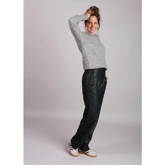 Homage to Denim E flowy coated pleated jeans Zwarte flowy coated pleated jeans  large