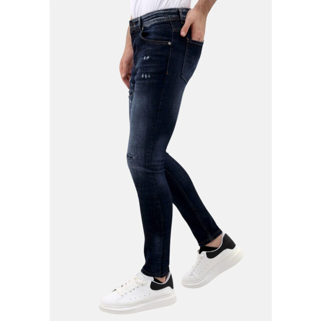 Mario Morato Jeans slim fit stretch met scheuren mm MM-S-1979/101 large