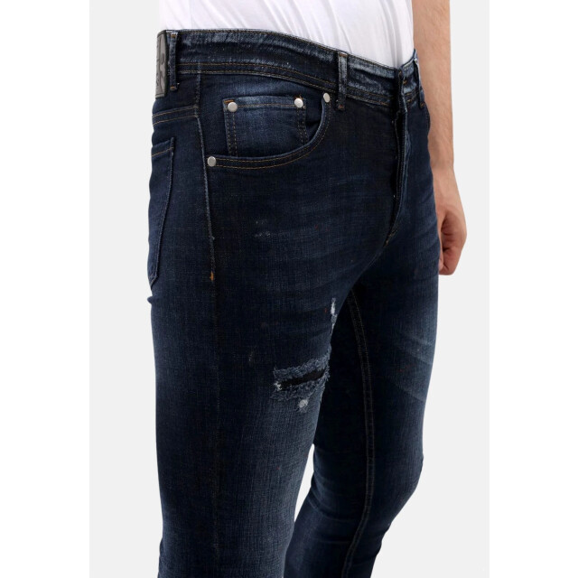 Mario Morato Jeans slim fit stretch met scheuren mm MM-S-1979/101 large