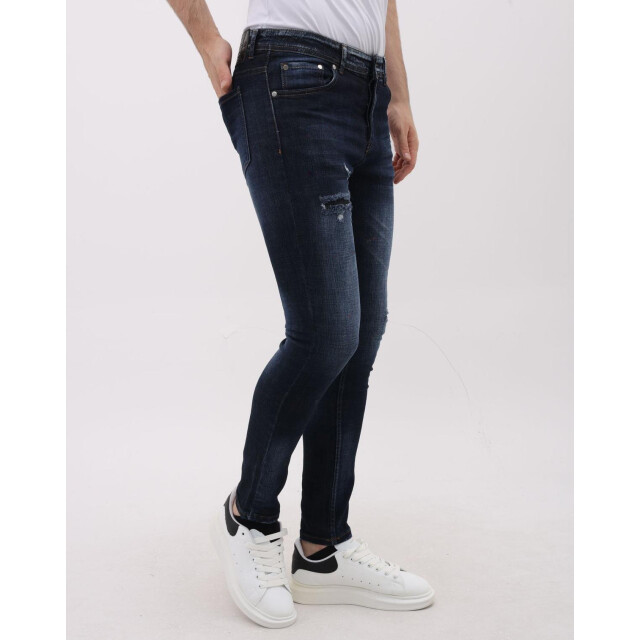 Mario Morato Jeans slim fit stretch met scheuren mm MM-S-1979/101 large