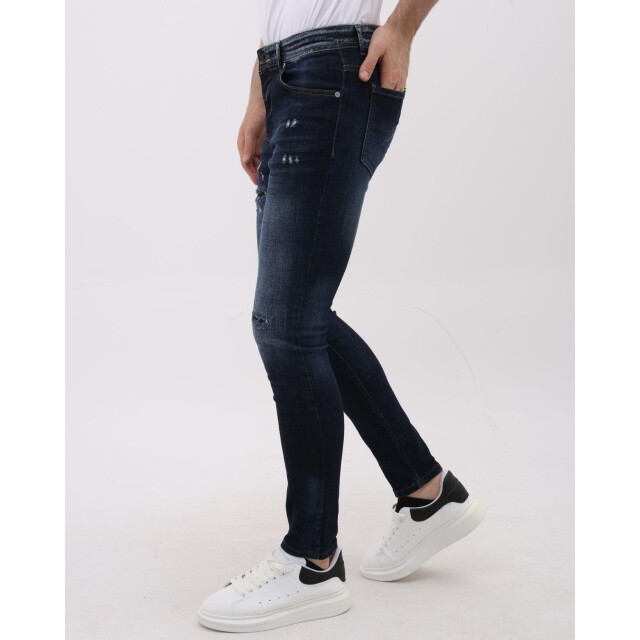 Mario Morato Jeans slim fit stretch met scheuren mm MM-S-1979/101 large