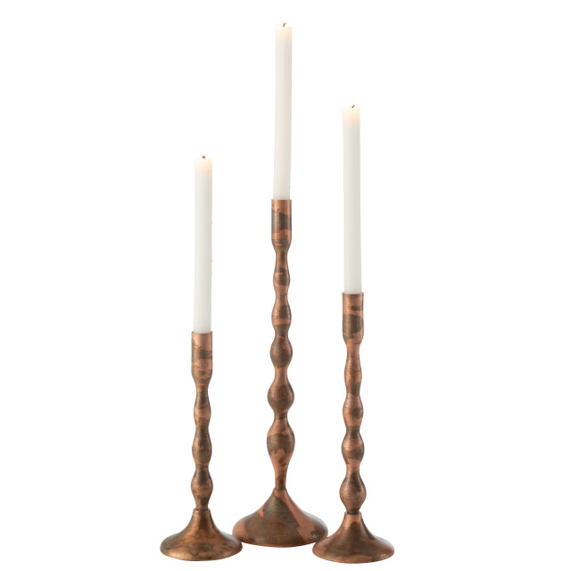 J-Line kaarshouder sha metaal koper large 13x13x41.5cm 3002265 large