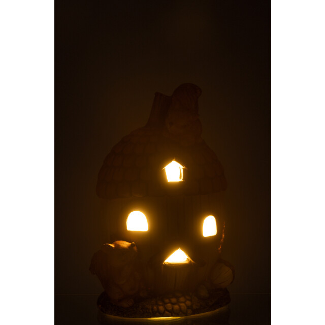 J-Line huis eikel led magnesium mix 22x20x35.5cm 3009911 large