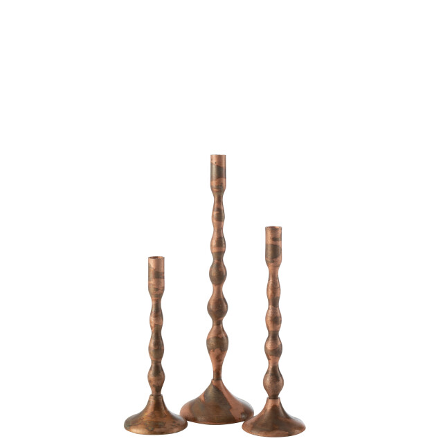 J-Line kaarshouder sha metaal koper large 13x13x41.5cm 3002265 large