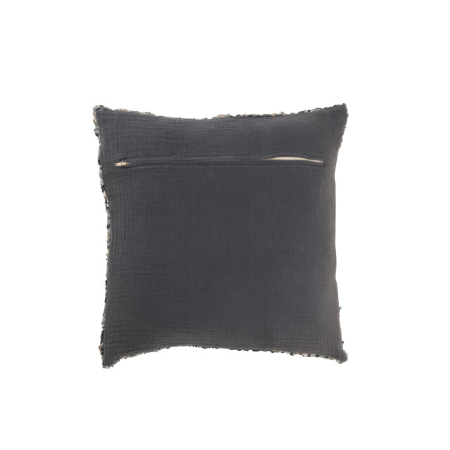 J-Line kussen tweed acryl katoen /wit 45x45x12cm 3002534 large