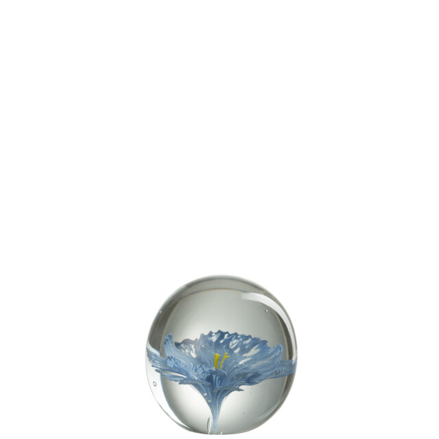 J-Line presse pap bloem glas large 10x10x10cm 3007844 large