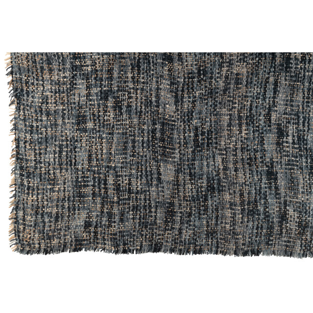 J-Line plaid tweed acryl/katoen /wit 180x130x1cm 3002537 large