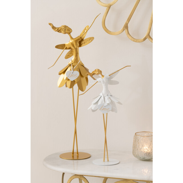 J-Line fee hart label metaal goud medium 21x14x55cm 3009617 large