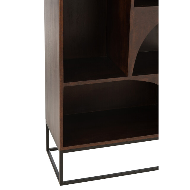 J-Line rek mode mango hout/mdf 90x33x168cm 3002351 large