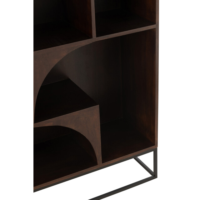 J-Line rek mode mango hout/mdf 90x33x168cm 3002351 large