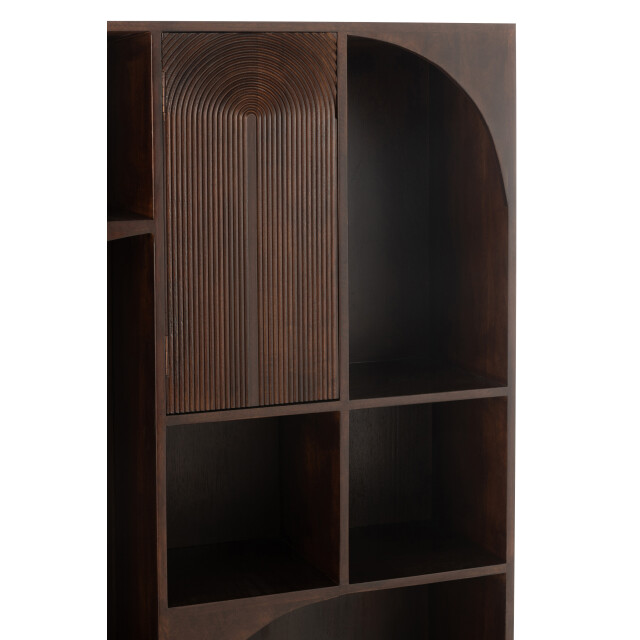 J-Line rek mode mango hout/mdf 90x33x168cm 3002351 large