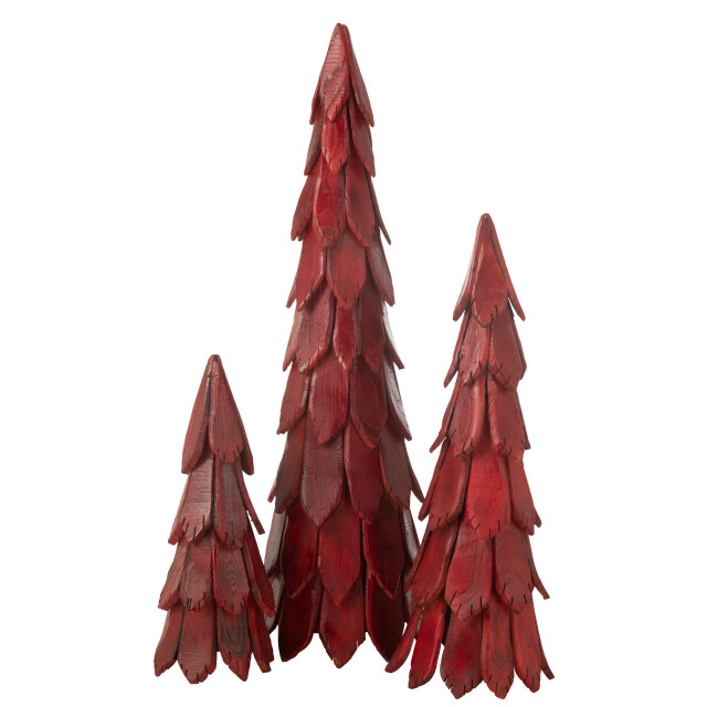 J-Line kerstboom stukken hout large 37x37x120cm 3009555 large