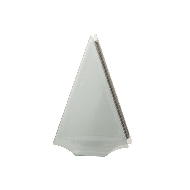 J-Line decoratie led driehoek glas goud large 18.5x6x29.5cm 3005749 large