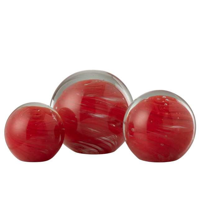 J-Line presse-papier twister rond glas large 17.5x17.5x17cm 3009970 large