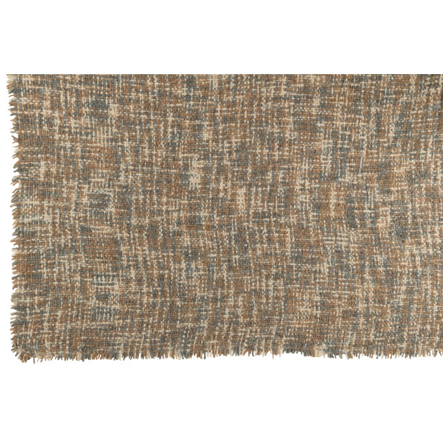J-Line plaid tweed acryl/katoen blauw/beige 180x130x1cm 3065696 large
