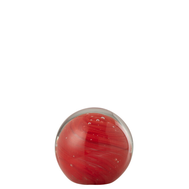 J-Line presse-papier twister rond glas medium 13x13x13.5cm 3009968 large