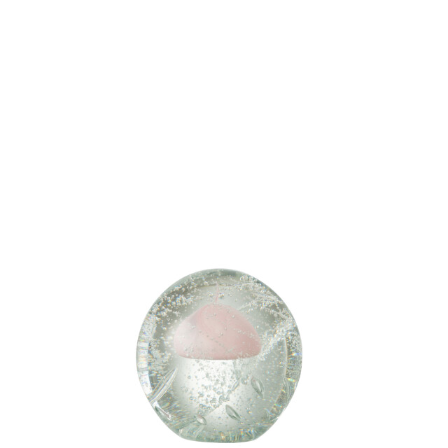 J-Line presse papier bubbel glas large 13.5x13.5x12cm 3007875 large