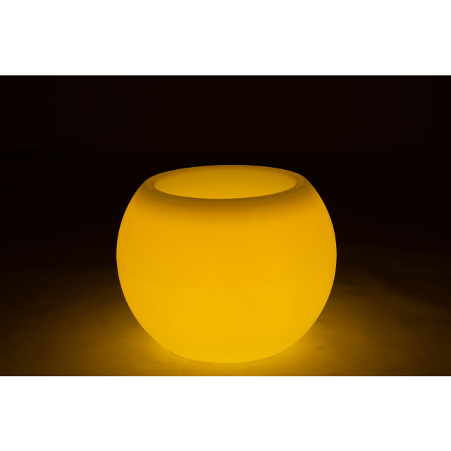 J-Line lamp bloempot buiten led plastiek mix 54x54x43cm 3006438 large