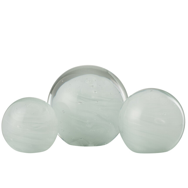 J-Line presse-papier twister rond glas large 17.5x17.5x17cm 3009979 large