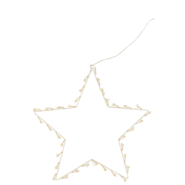 J-Line ster deco led lichtjes metaal large 40x1x40cm 3008723 large