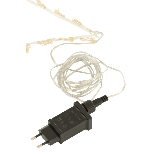 J-Line ster deco led lichtjes metaal large 40x1x40cm 3008723 large