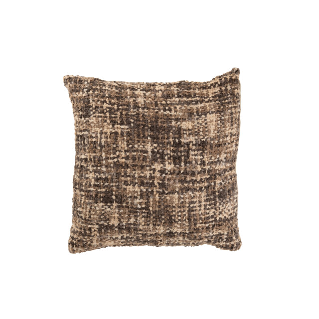 J-Line kussen tweed acryl/katoen /beige 45x45x12cm 3065693 large
