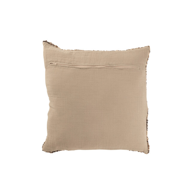J-Line kussen tweed acryl/katoen /beige 45x45x12cm 3065693 large