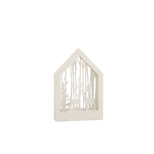 J-Line deco winter herten+bomen led hout 24x5x34.5cm 3006391 large